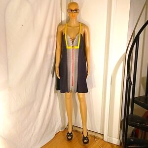 🔥 Like New Jay Godfrey Multicolor Sleeveless Strap Dress.